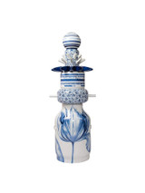 Tulpenvaas Richarde Hutten - Stapel Blauw - Handgeschilderd - 150 cm