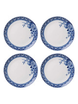 Dinner Plate Paauw Blauw - Porcelain - 27 cm - Set of 4