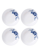 Pasta Plate Paauw Blauw - Porcelain - 20 cm - Set of 4