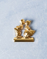 Broche Kissing Couple - Goud - 4,5 cm