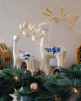 Rendier groot - Goud - Keramiek - 31 cm