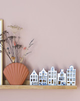 Waxinelichthouder Huisje  - Trapgevel - 13 cm