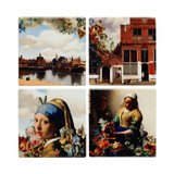 Onderzetters Vermeer Kleur - Keramiek - set van 4
