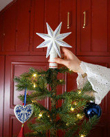 Christmas Tree Topper Star - Vintage - Ceramic - 20 cm