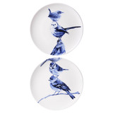 Wandbord Stapeltje Vogels - Tweeluik - Keramiek - 26 cm