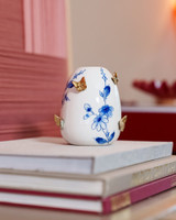 Vaas Rond 3D Vlinders - Vlindergoud - Keramiek - 11 cm