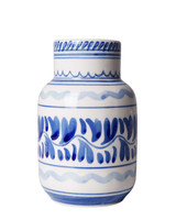 Vaas uit de Majolica collectie van Heinen Delfts Blauw