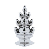 Tulpenvaas Stapelgekte Chroom - Keramiek - 40 cm