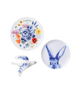 Wanddecoratie set Vrolijk Haasje - Keramiek - Set van 3