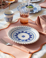 Serviesset Majolica Noppen - 6 persoons -  Porselein - 24-delig