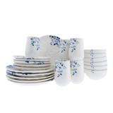 Serviesset Blauw Vouw - 6 persoons