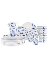 Serviesset Teckel Nhaan - 6 persoons -  Porselein - 24-delig