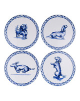 Onderzetters Teckel Nhaan - Rond - Keramiek - set van 4