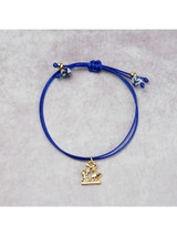 Rope Bracelet Kissing Couple - Charm - Gold - max. 24 cm