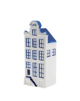 Huis Grachtenpand nr.4 - Delfts blauw - Keramiek - 14 cm