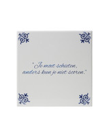 Tegel Voetbal Quotes - Scoren - Keramiek - 13 cm