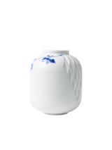 Vase Blauw Vouw - Porcelain - 8 cm