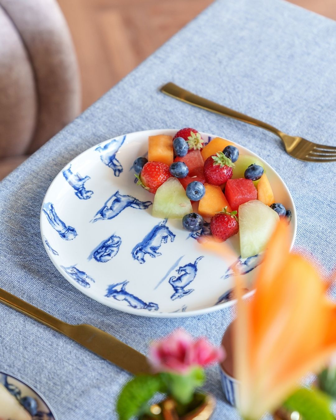 Breakfast Plate Teckel Nhaan | Delft blue | Heinen Delfts Blauw