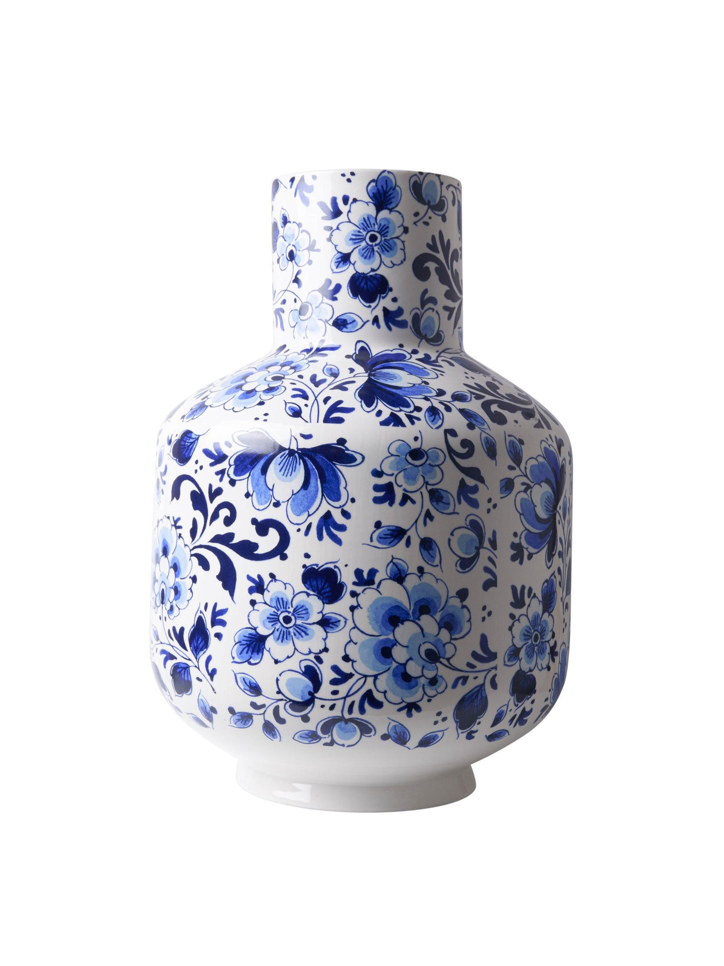 Decoratieve vaas ECETRA Steengoed 26 cm Zilver