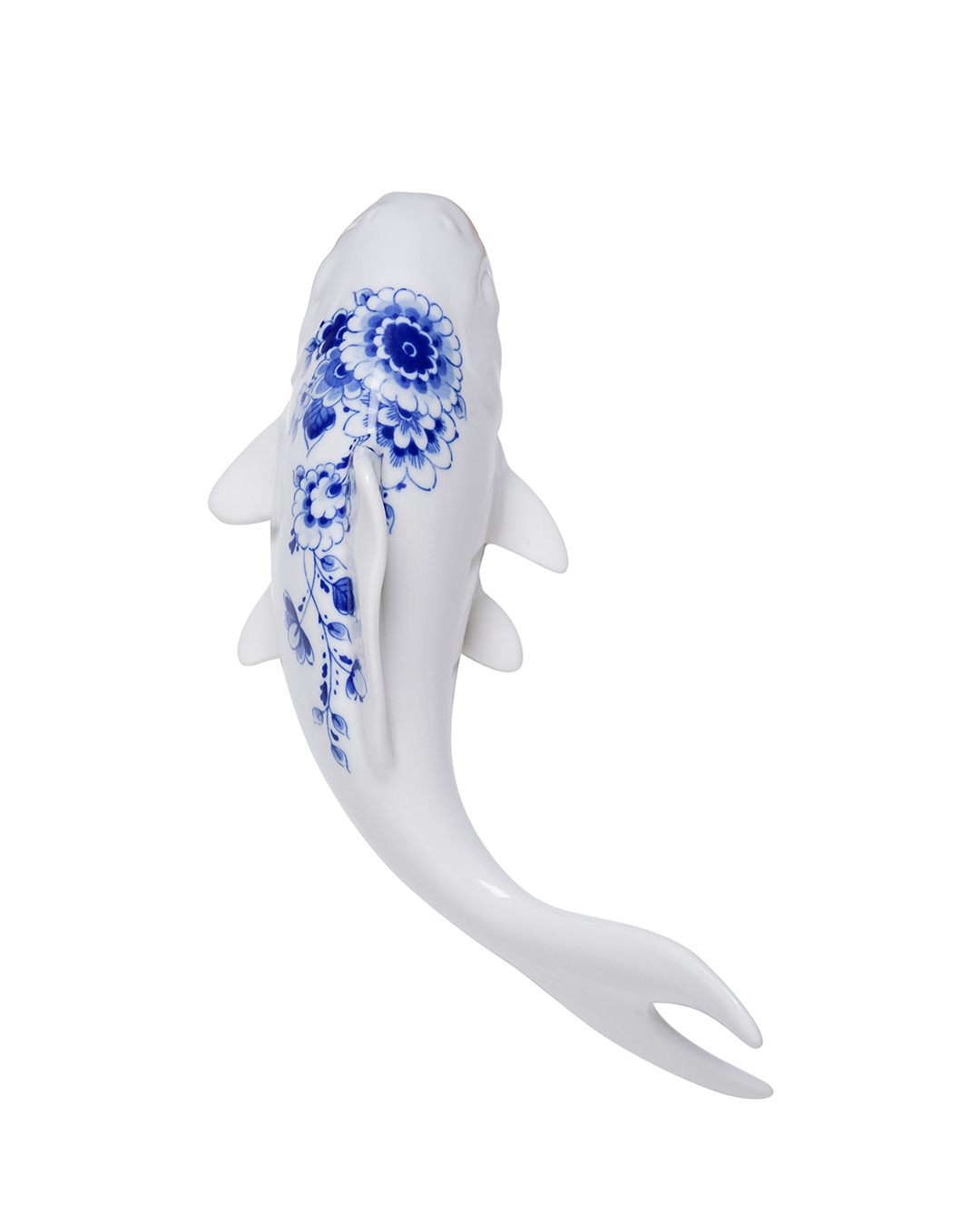 Wanddecoratie vis - Keramiek - Delfts blauw - Middel - 23 cm