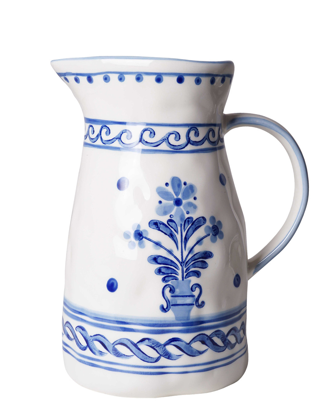 コンボ 26cm Majolica White Jug - Majolica - Ceramic - 21 cm