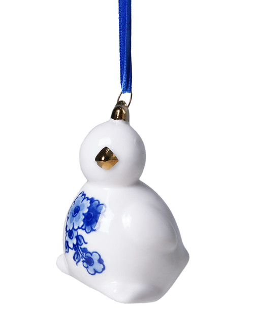 Kerstornament Kuiken keramiek 