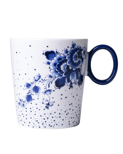 Mok Blauwe Stip Bloementooi keramiek