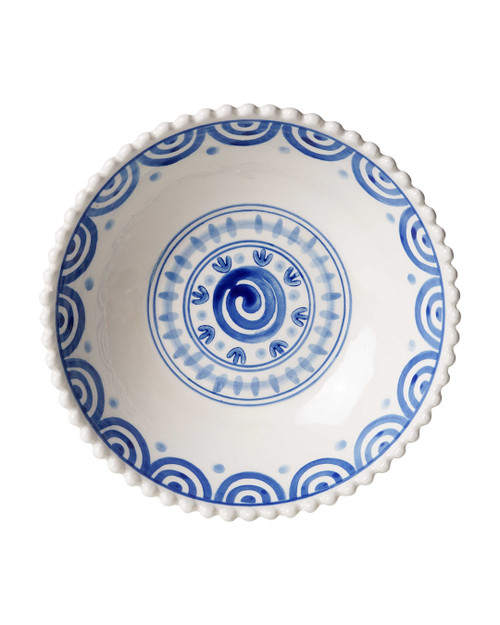 Kom noppen van 19 cm uit de Majolica collectie van Heinen Delfts Blauw