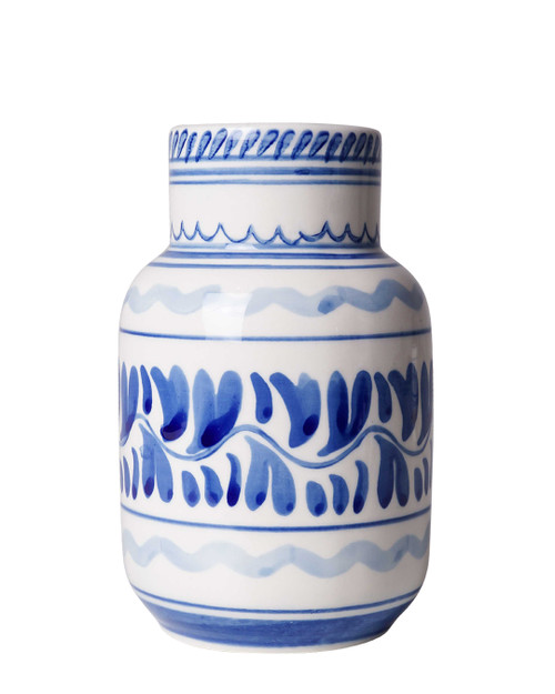 Vaas uit de Majolica collectie van Heinen Delfts Blauw
