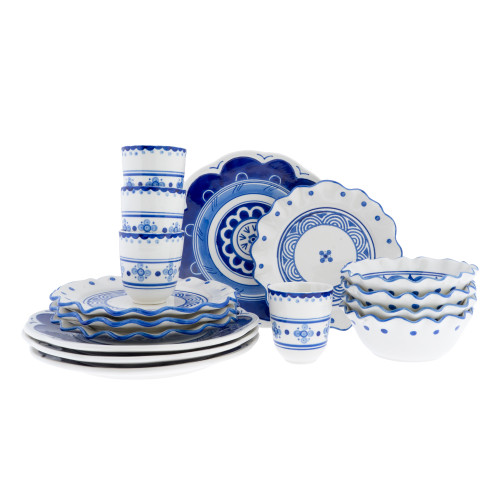 Serviesset Majolica Golven - 4 persoons