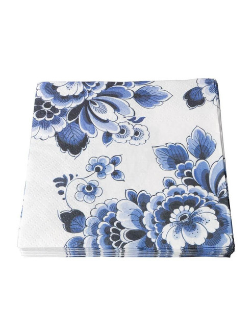Servetten Bloemen - 20 stuks - 17x17 cm