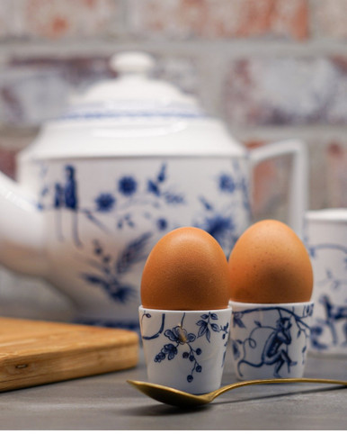 Egg Cup Aapjes - Porcelain - set of 2 - 4 cm
