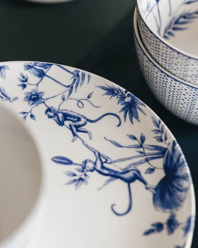 Dinner Plate Aapjes - Porcelain - 26 cm