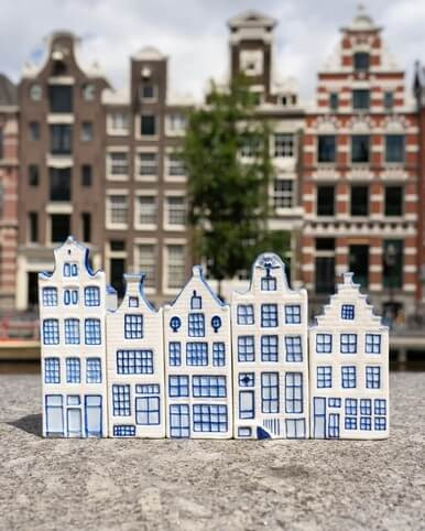 Canal House No. 3 - Delft blue - Ceramic - 13 cm