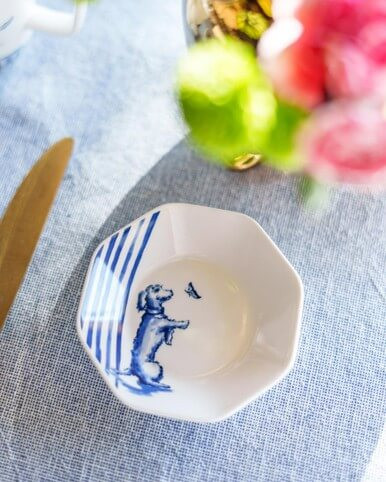 Tea Bag Holder Teckel Nhaan - Porcelain - 9 cm