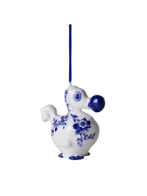 Kerstornament De Blauwe Dodo - Keramiek - 8 cm