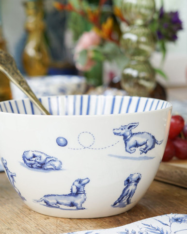 Soup Bowl Teckel Nhaan - Porcelain - 700 ml