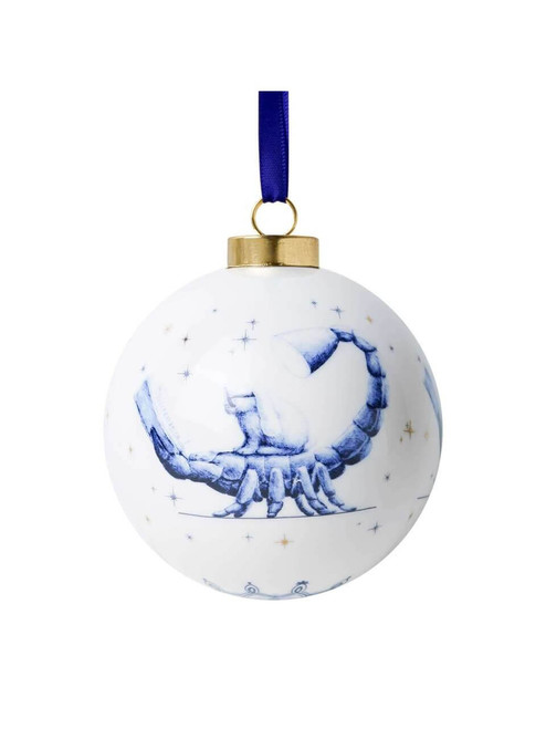 Kerstbal Redmer Hoekstra - Sterrenbeeld Schorpioen - Keramiek - 8 cm
