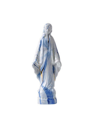 Decoratiebeeld Madonna Marblue - Handgeschilderd - 23 cm
