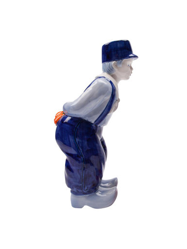 Figurine Kissing Couple XL - Farmer - Delft blue - 30 cm