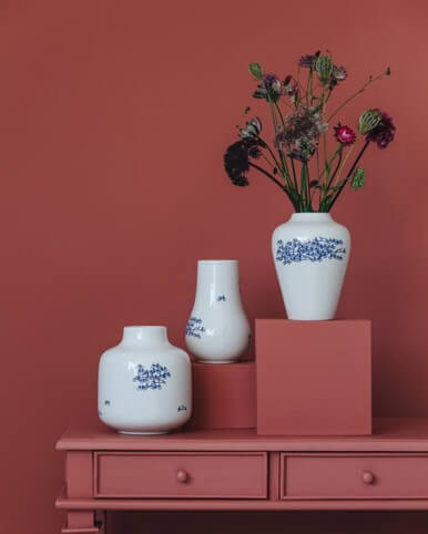 Ball Vase De Blauwe Fiets No.3 - Ceramic - 20 cm