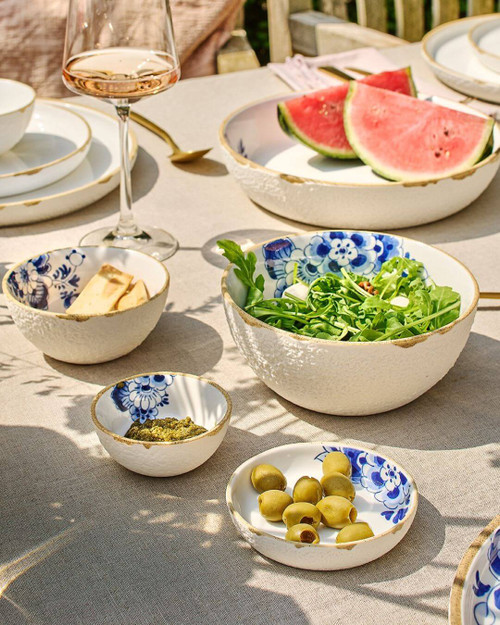 Soup Bowl Blauw Bloesem - Porcelain - 600 ml