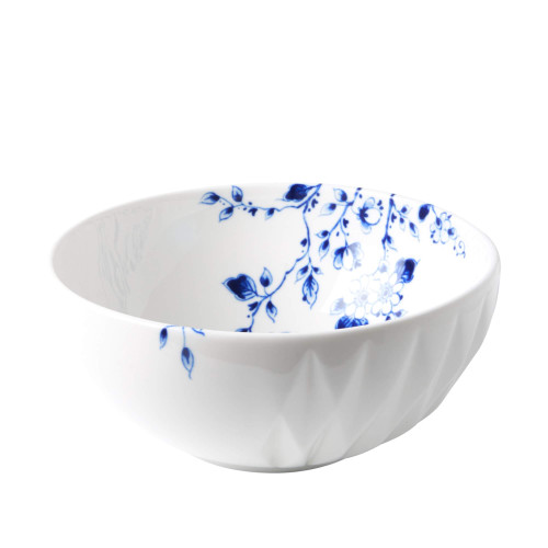 Soepkom Blauw Vouw - Porselein - 450 ml