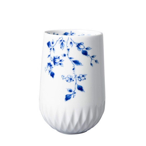 Cappuccino Mok Blauw Vouw - Porselein - 350 ml