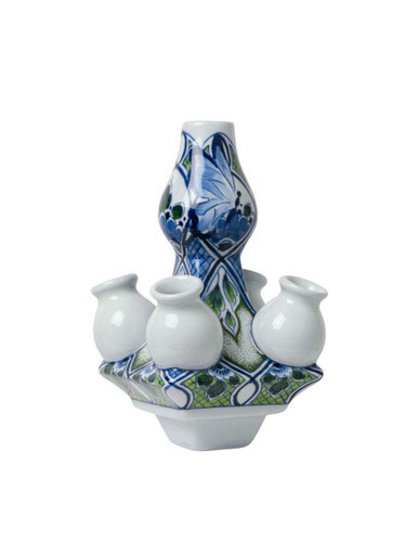 Tulip Vase Stapelgekte Nature Design - Top - Hand-painted - 15 cm