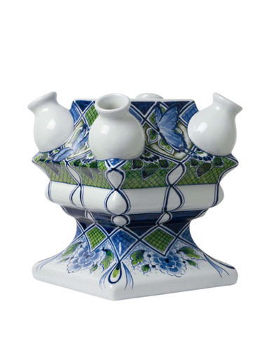 Tulip Vase Stapelgekte Nature Design - Bottom - Hand-painted - 17 cm