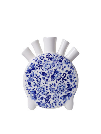Tulip Vase Delft blue - Round - Ceramic - 20 cm