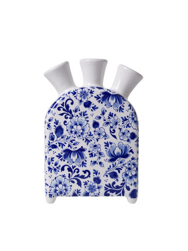 Tulip Vase Delft blue - Clock - Ceramic - 17 cm