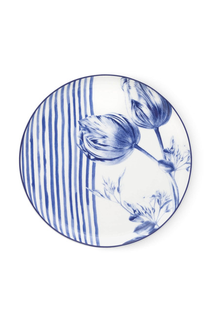 Bord Tulp - Strepen - Porselein - 26 cm