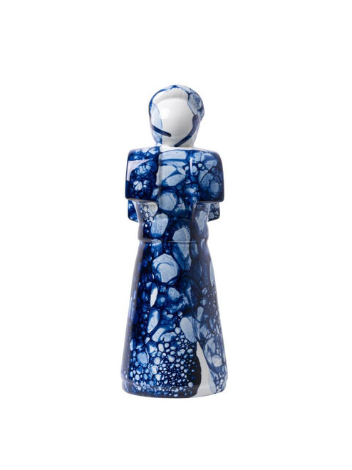 Figurine Spakenburg Lady Bubble Blue - Hand-painted - 25 cm
